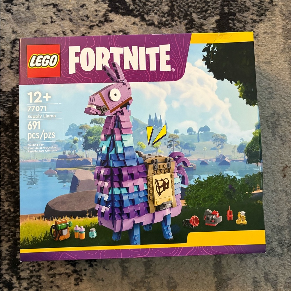 Lego Fortnite Supply Llama Building Set - Purple & Blue